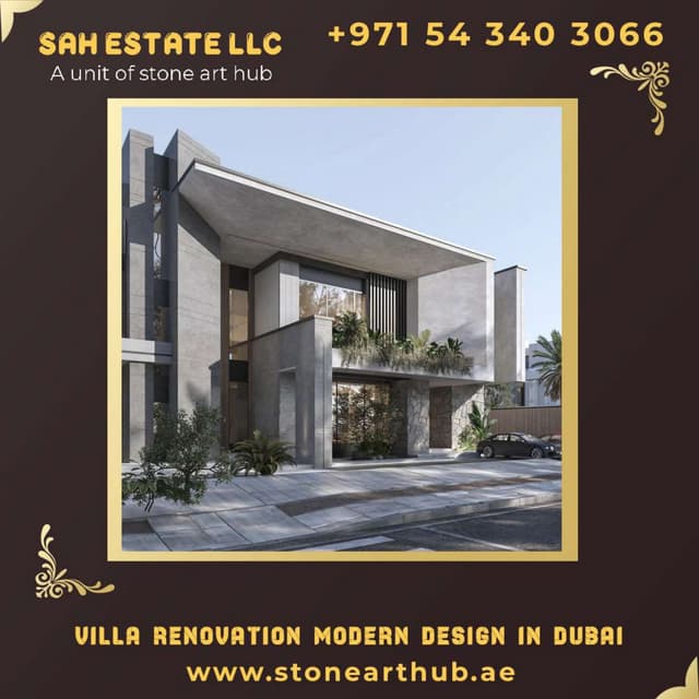 Villa Renovation Modern Design in Dubai - ☎ +971 54 340 3066 | PDF