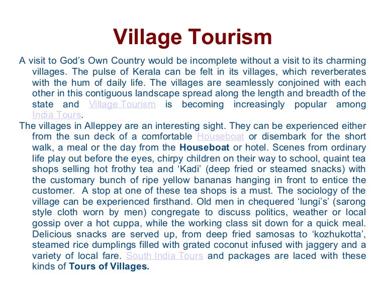 Village Tourism