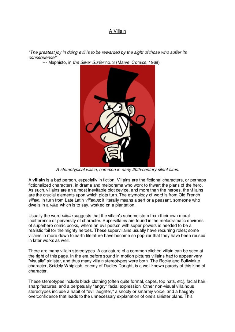 A Villain