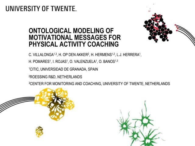 Ontological Modeling of Motivational Messages for Physical Activity Coaching