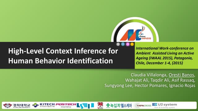 High-Level Context Inference for Human Behavior Identication