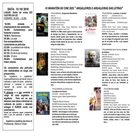 Vi maratón de cine