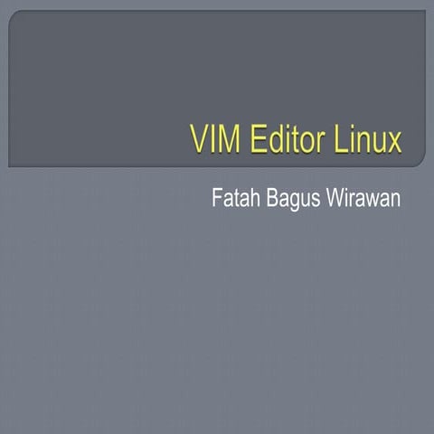 Vim editor linux