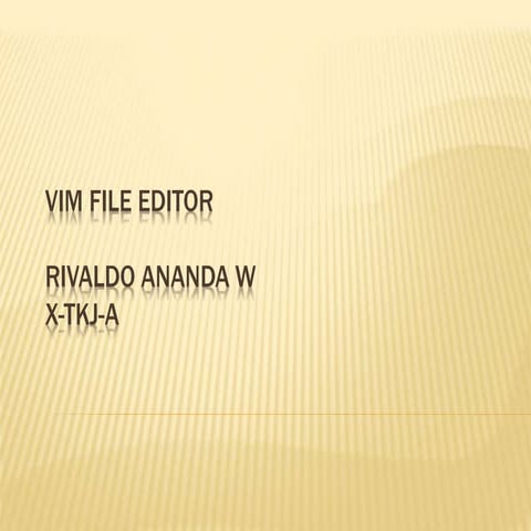 Vim file editor 