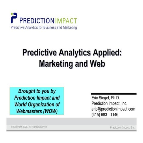 V imp analytics appli ed