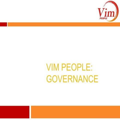 ViM People - Governance