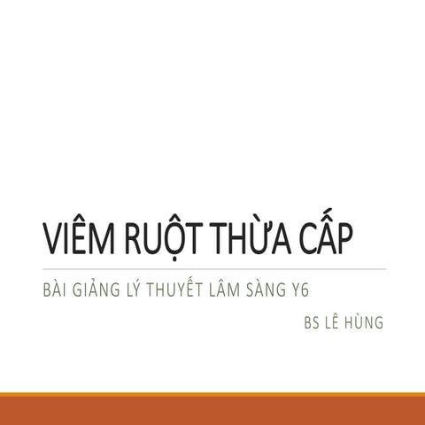 Viêm ruột thừa cấp (Y6)