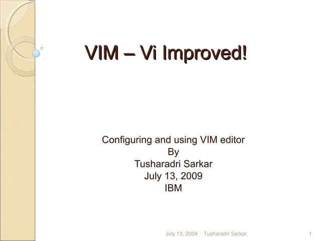 Vim Vi Improved