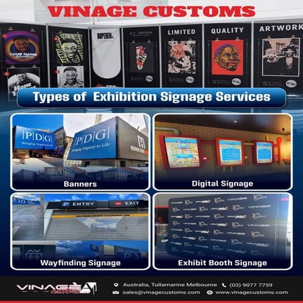 Exhibition Signage Services by Vinage Customs