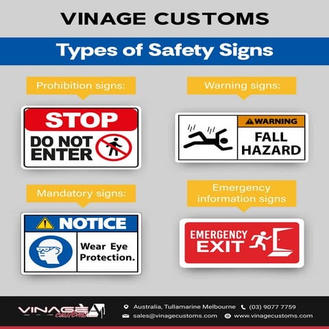 Safety Signage in the Workplace by Vinage Customs