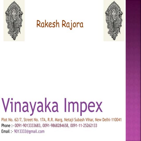 Rakesh Rajora presentations