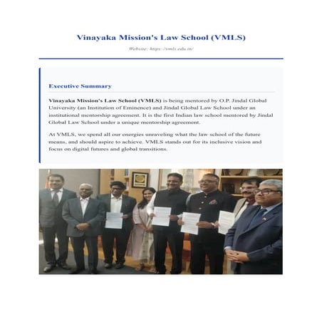 Vinayaka Mission Law School Courses and Infrastructure.pdf