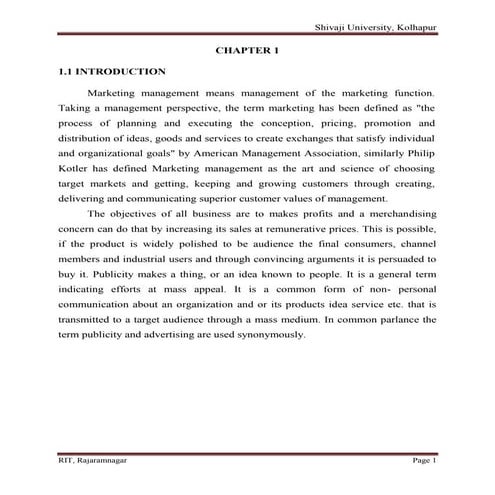 Study of Effectiveness of Advertisement of Cold Drinks.