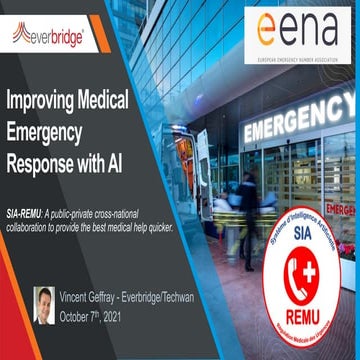 EENA 2018 - Satellite applications for emergency response, search and ...