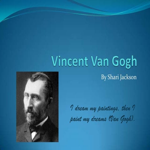 Vincent Van Gogh For Kndergarten 