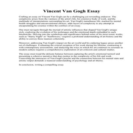 Vincent Van Gogh Essay.pdf