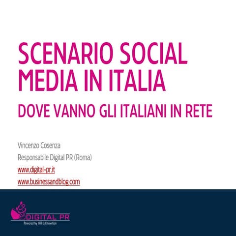 Vincenzo Cosenza - Panorama Social Media Italia