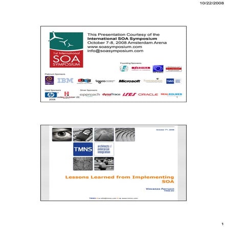 Vincenzo  Ferrucci  Lessons Learned