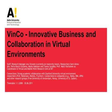 Vinco presentation 2011