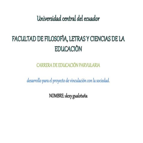 Vinculacion con la comunidad