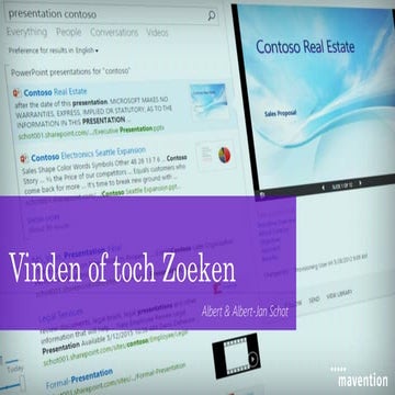 Vinden Of Zoeken