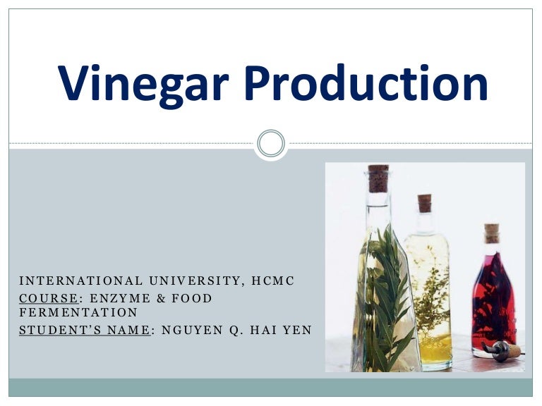 Vinegar production