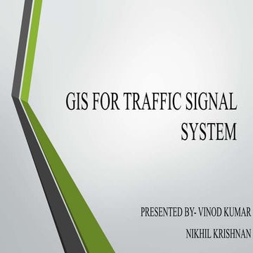 GIS for traffic signal optimization.