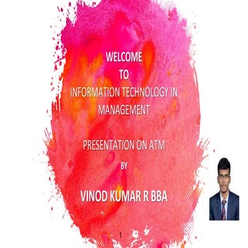 Presentation On ATM Technology