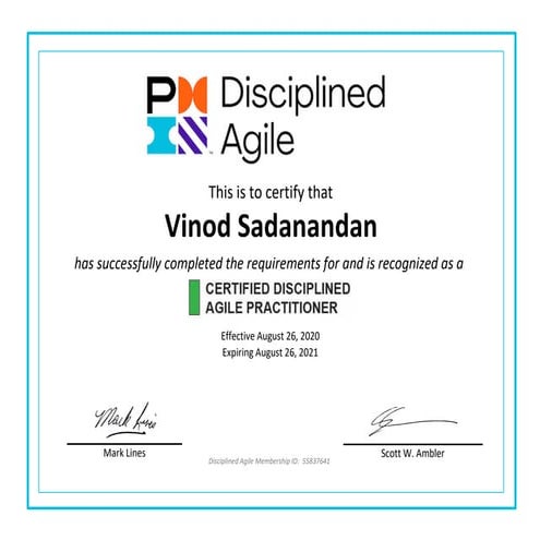Vinod sadanandan CDAP | PDF