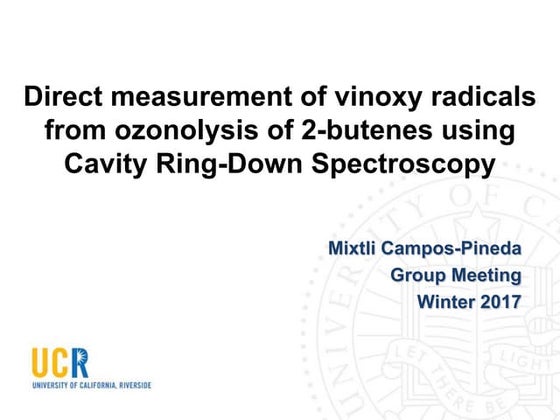 Measurements of vinoxy radical