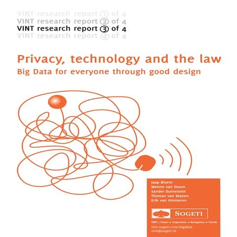 Vint big data research privacy technology and the law