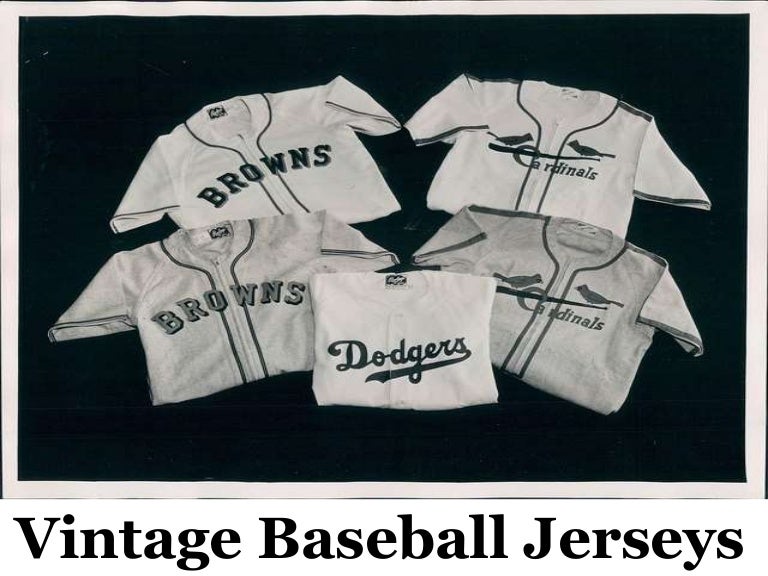 Vintage Baseball Jerseys