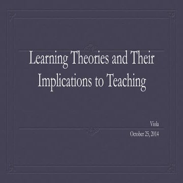 Viola learning theories & implications to teaching oct20