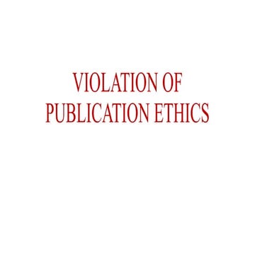 Violation of publication ethics.pptx