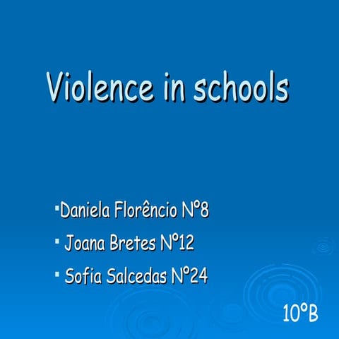 Violence In Schools | PPT