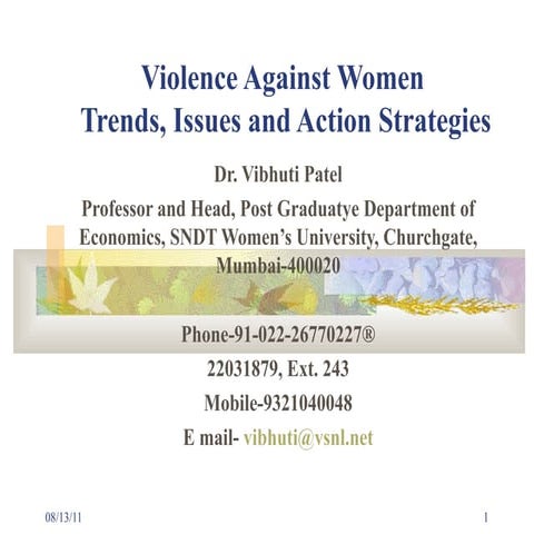 Violence against women  26-2-05