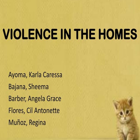 Violence in homes