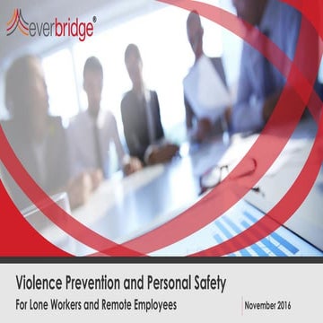 Violence Prevention and Personal Safety for Lone Workers and Remote Employees
