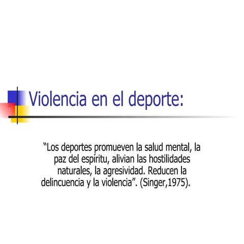 Violencia En El Deporte