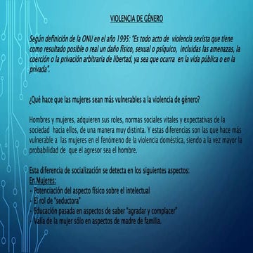 violencia de género EN LOS TIEMPOS ACTUA