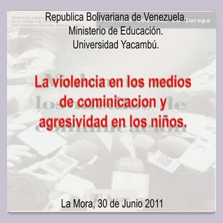 Violencia en los medios de comunica...