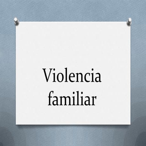 tipos de violencia familiar 
