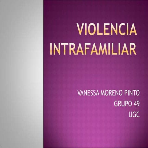 Violencia intrafamiliar