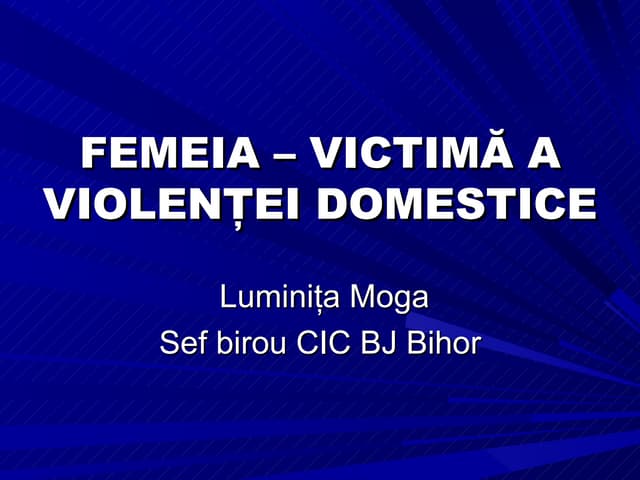 Violenta in familie