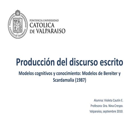 Bereiter y Scardamalia 