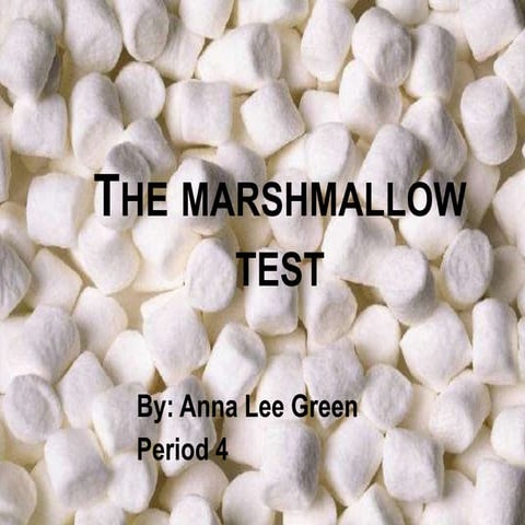 Marshmallow Test