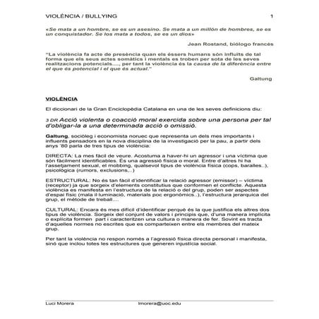 Violència    bullying