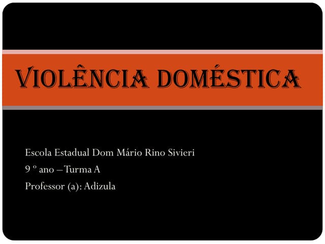 Violência doméstica