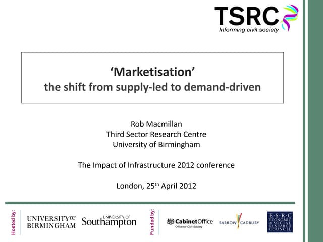 Rob MaMillian, Third Sector Research Centre & University of Birmingham