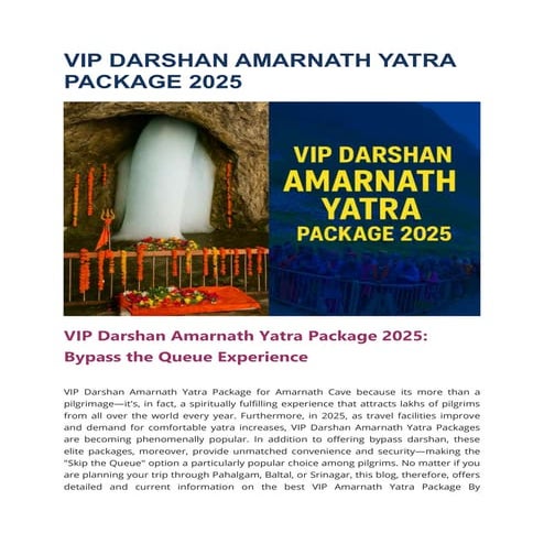🌄 Amarnath Yatra 2025: Divine Journey, VIP Style.pdf